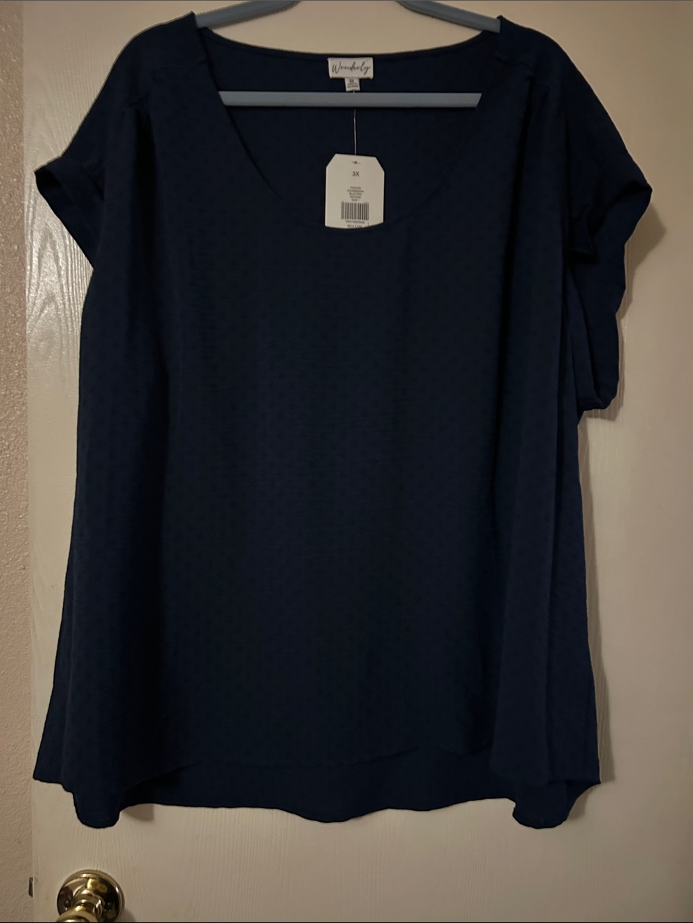 Wonderly Navy Short Sleeve Tunic